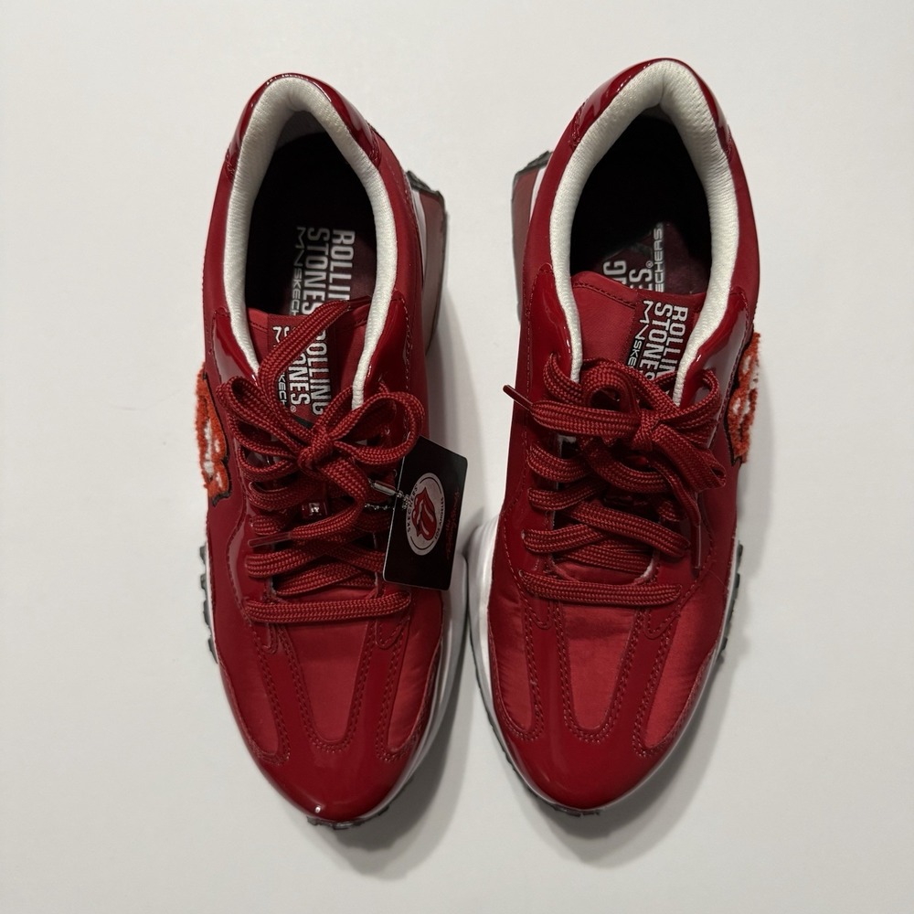 New Skechers x Rolling Stones Shoes Women's Upper Cut Neo Jogger RS Lick Red 8 - Picture 2 of 6